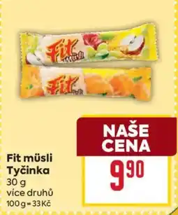 Billa Fit müsli Tyčinka nabídka