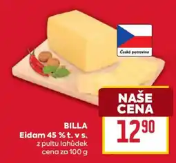 Billa Billla eidam 45 % t. v s. nabídka