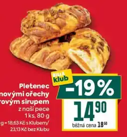 Billa Billa klub Pletenec novými ořechy s ovým sirupem nabídka