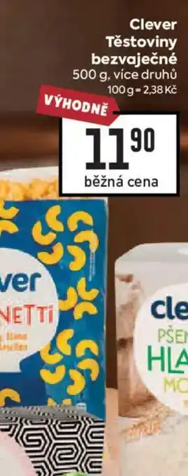 Billa Clever těstoviny bezvaječné nabídka