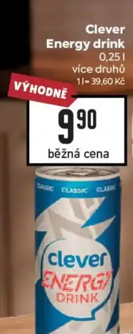 Billa Clever Energy drink nabídka