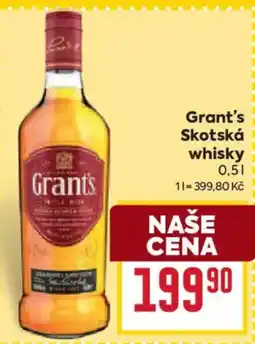 Billa Grants skotská whisky nabídka