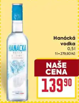 Billa Hanácká vodka nabídka