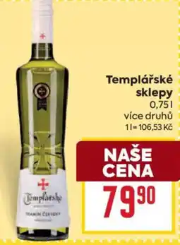 Billa Templářské sklepy nabídka