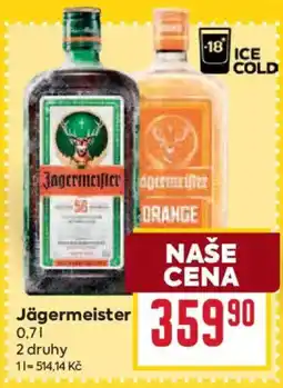 Billa Jägermeister 2 druhy nabídka