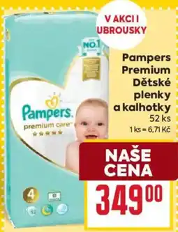 Billa Pampers Premium Dětské plenky a kalhotky nabídka