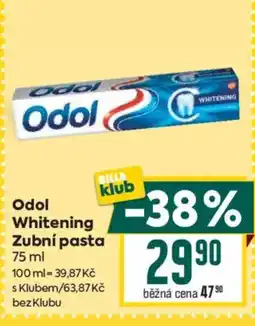 Billa Odol whitening zubní pasta nabídka
