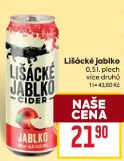 Billa Lišácké jablko cider jablko nabídka