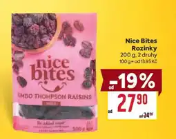 Billa Nice Bites Rozinky nabídka