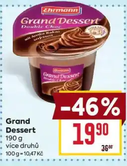 Billa Ehrmann Grand Dessert nabídka
