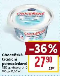 Billa Choceňské tradiční pomazánkové nabídka