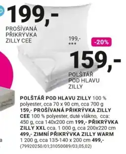 Möbelix Zilly polštář pod hlavu nabídka