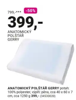 Möbelix Gerry anatomický polštář nabídka