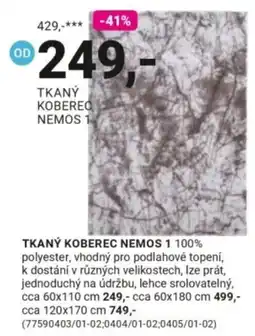 Möbelix Tkaný koberec nemos 1 nabídka