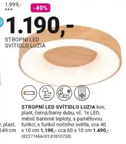 Möbelix Luzia stropní led svítidlo nabídka