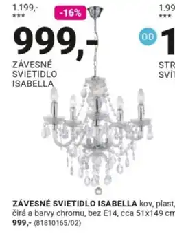 Möbelix Isabella závesné svietidlo nabídka