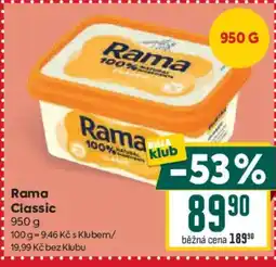 Billa Rama Classic nabídka