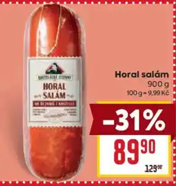 Billa Horal salám nabídka