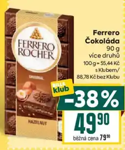 Billa Ferrero čokoláda nabídka
