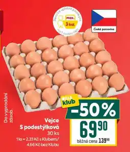Billa Billa klub Vejce S podestýlková nabídka