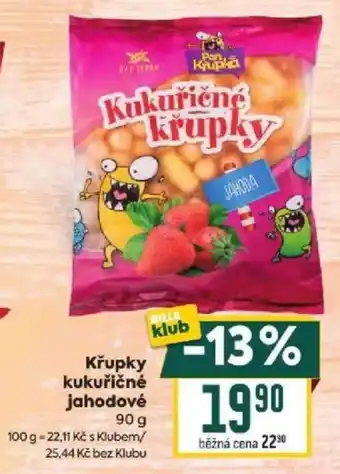 Pan Krupka kukuričné křupky jahodové