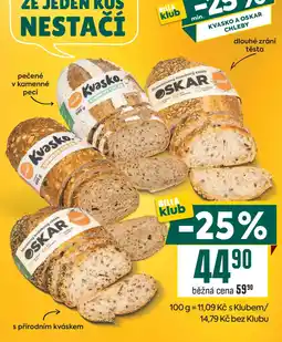 Billa Kvasko a Oskar chleby nabídka