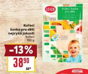 Le&co kuřecí šunka pro děti