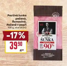 Billa Poctivá šunka nabídka