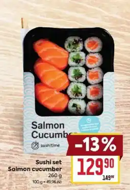 Billa sushitime Salmon cucumber nabídka