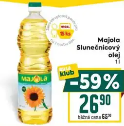 Billa Majola Slunečnicový olej nabídka