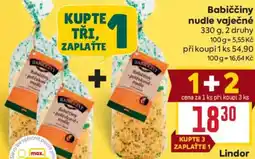 Billa Babiččiny nudle vaječné nabídka