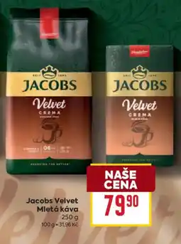 Billa Jacobs Velvet Mletá káva nabídka