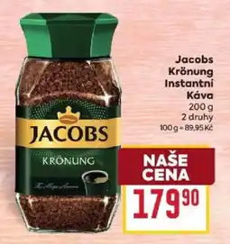 Billa Jacobs krönung instantní káva nabídka