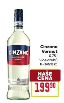 Billa Cinzano Vermut nabídka