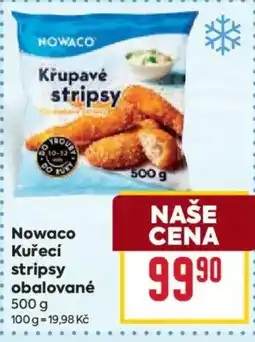 Billa Nowaco Kuřecí stripsy obalované nabídka