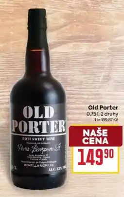 Billa Old Porter nabídka