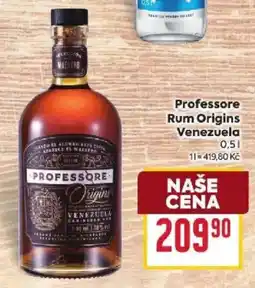 Billa Professore rum origins venezuela nabídka