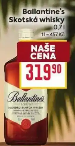 Billa Ballantine's Skotská whisky nabídka