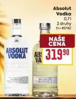 Billa Absolut Vodka nabídka