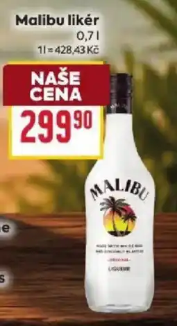 Billa Malibu likér nabídka