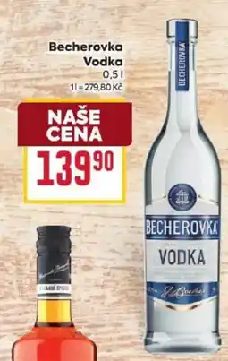 Billa Becherovka Vodka nabídka