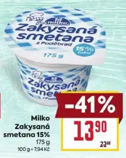 Billa Milko zakysaná smetana 15% nabídka