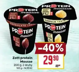 Billa Zott protein mousse nabídka