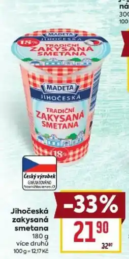 Billa Madeta jihočeská zakysaná smetana nabídka