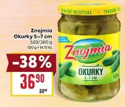 Billa Znojmia okurky 5-7 cm nabídka