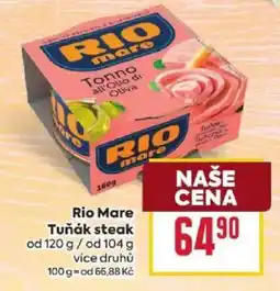Billa Rio Mare Tuňák steak nabídka