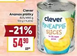 Billa Clever ananas plátky nabídka