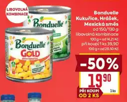 Billa Bonduelle Kukuřice, Hrášek, Mexická směs nabídka
