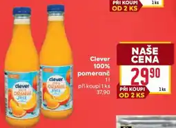 Billa Clever 100% pomeranč nabídka
