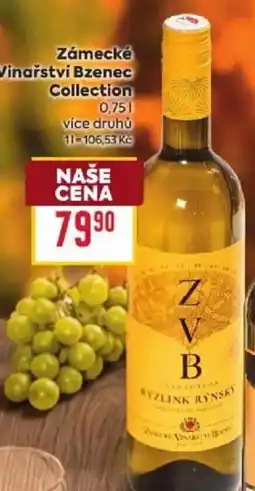 Billa Zámecké Vinařství Bzenec Collection nabídka